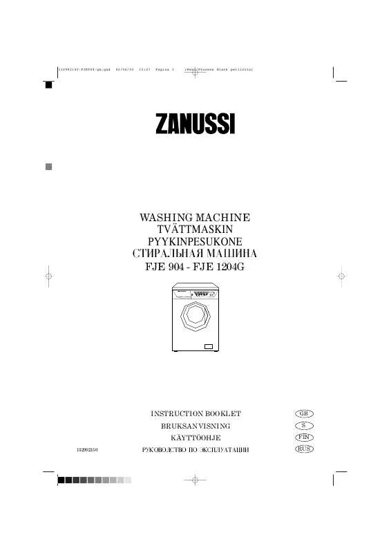 Mode d'emploi ZANUSSI FJE1204G