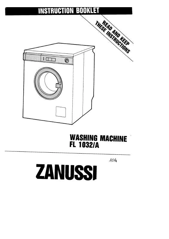Mode d'emploi ZANUSSI FL1032A