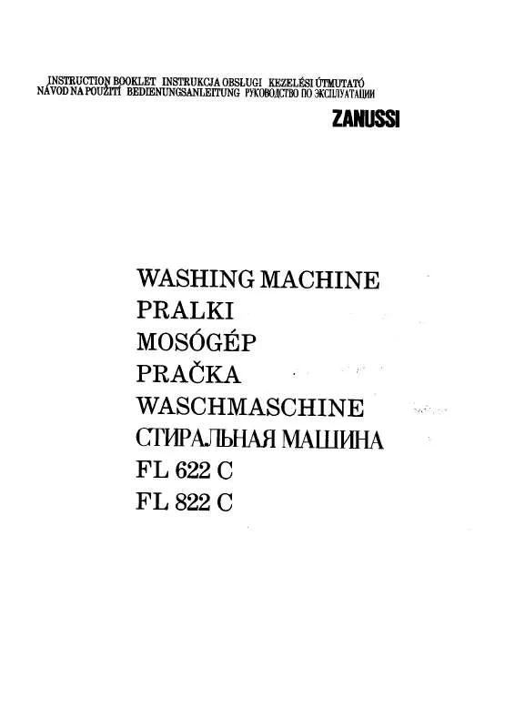 Mode d'emploi ZANUSSI FL822C