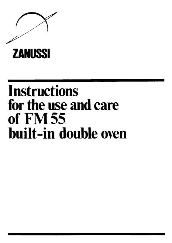 Mode d'emploi ZANUSSI FM55