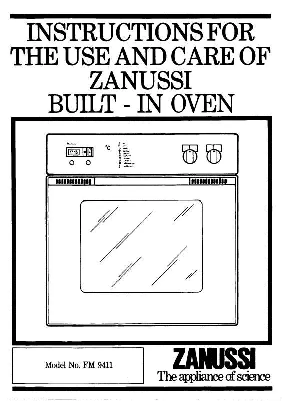 Mode d'emploi ZANUSSI FM9411