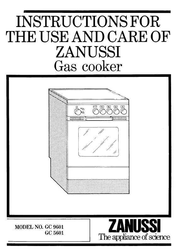 Mode d'emploi ZANUSSI GC5601
