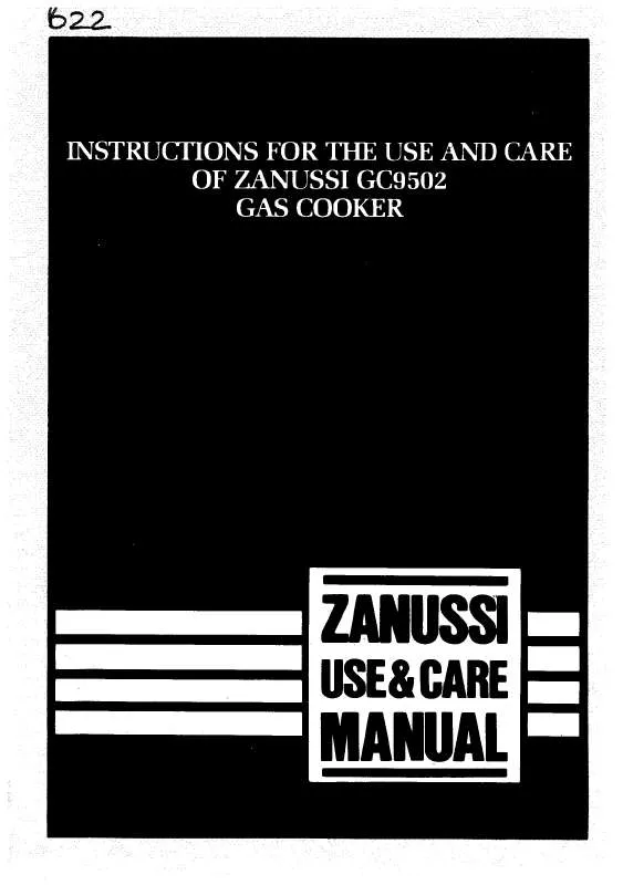 Mode d'emploi ZANUSSI GC9502