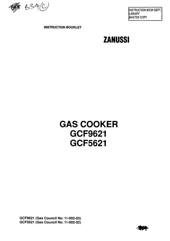 Mode d'emploi ZANUSSI GCF5621