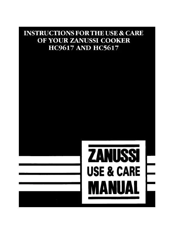 Mode d'emploi ZANUSSI HC5617