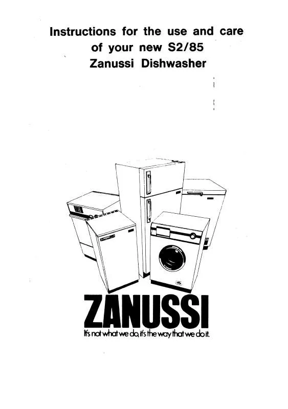 Mode d'emploi ZANUSSI S2-85