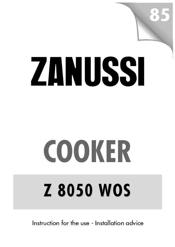 Mode d'emploi ZANUSSI Z 8050 WOS