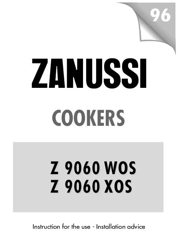 Mode d'emploi ZANUSSI Z 9060 WOS