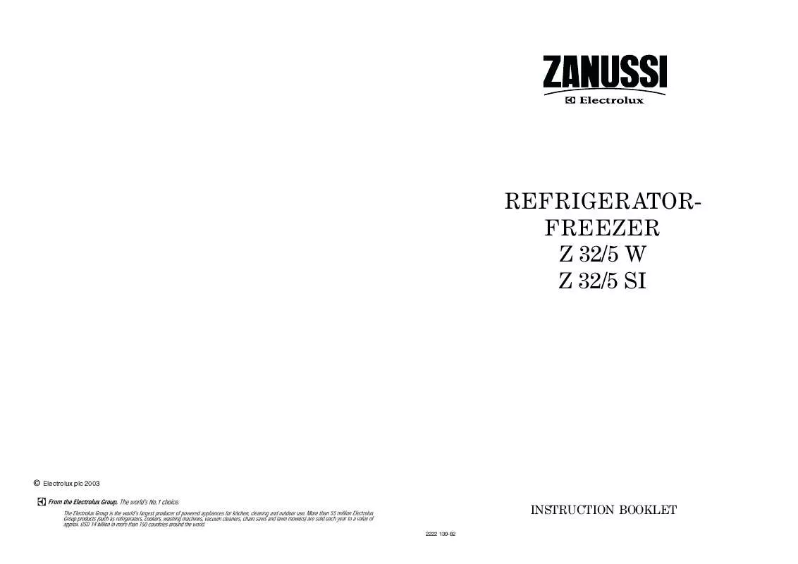 Mode d'emploi ZANUSSI Z32/5W