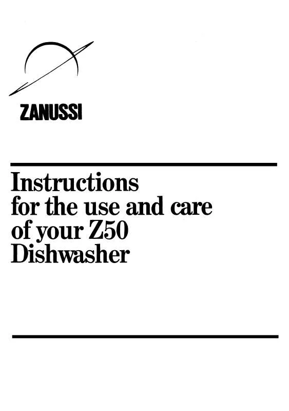 Mode d'emploi ZANUSSI Z50
