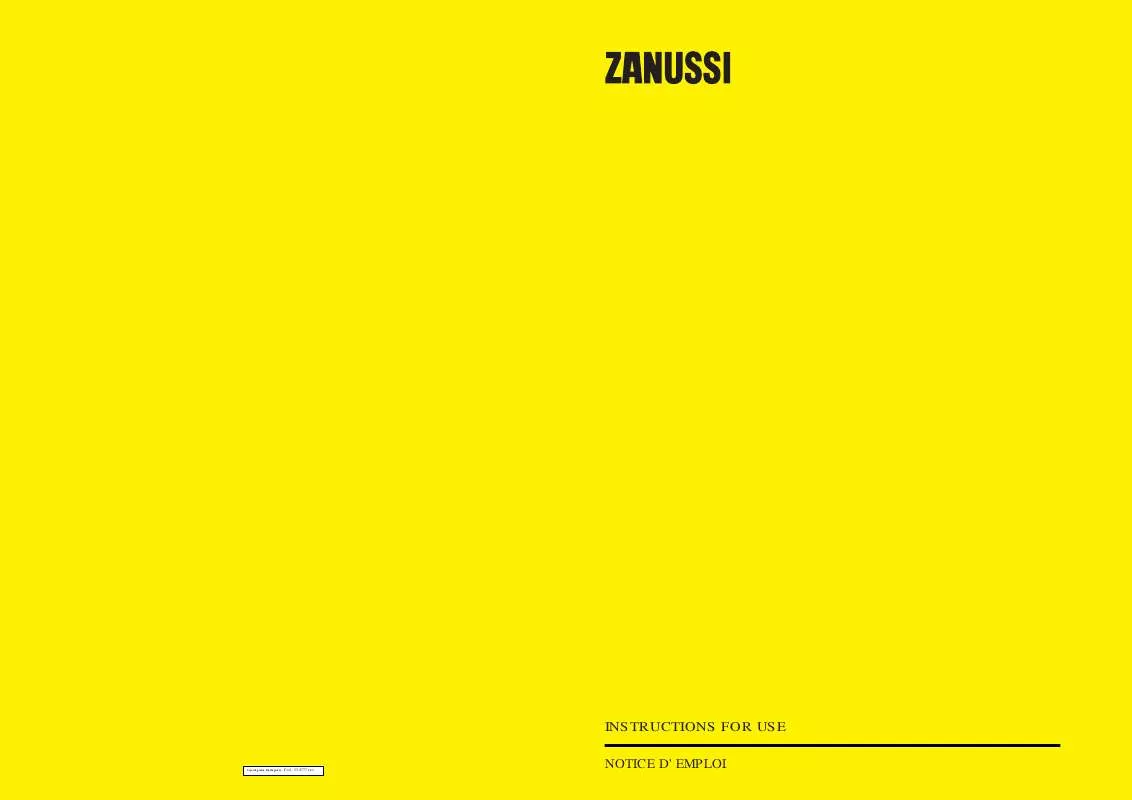 Mode d'emploi ZANUSSI Z5540S