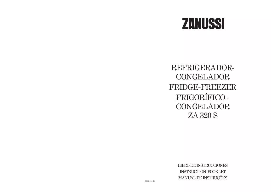 Mode d'emploi ZANUSSI ZA320S