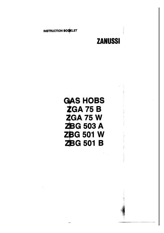 Mode d'emploi ZANUSSI ZBA75W