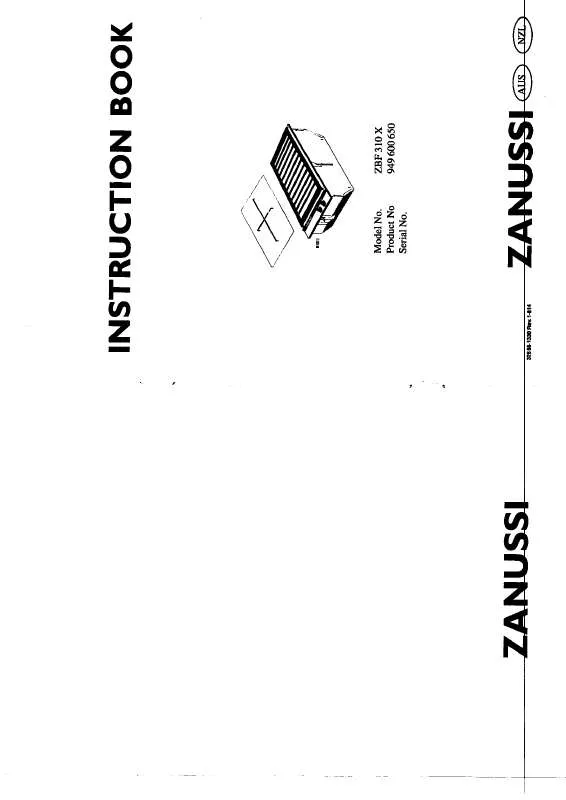 Mode d'emploi ZANUSSI ZBF310X
