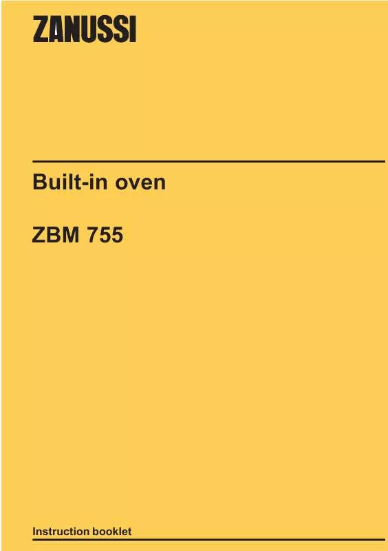 Mode d'emploi ZANUSSI ZBM755N