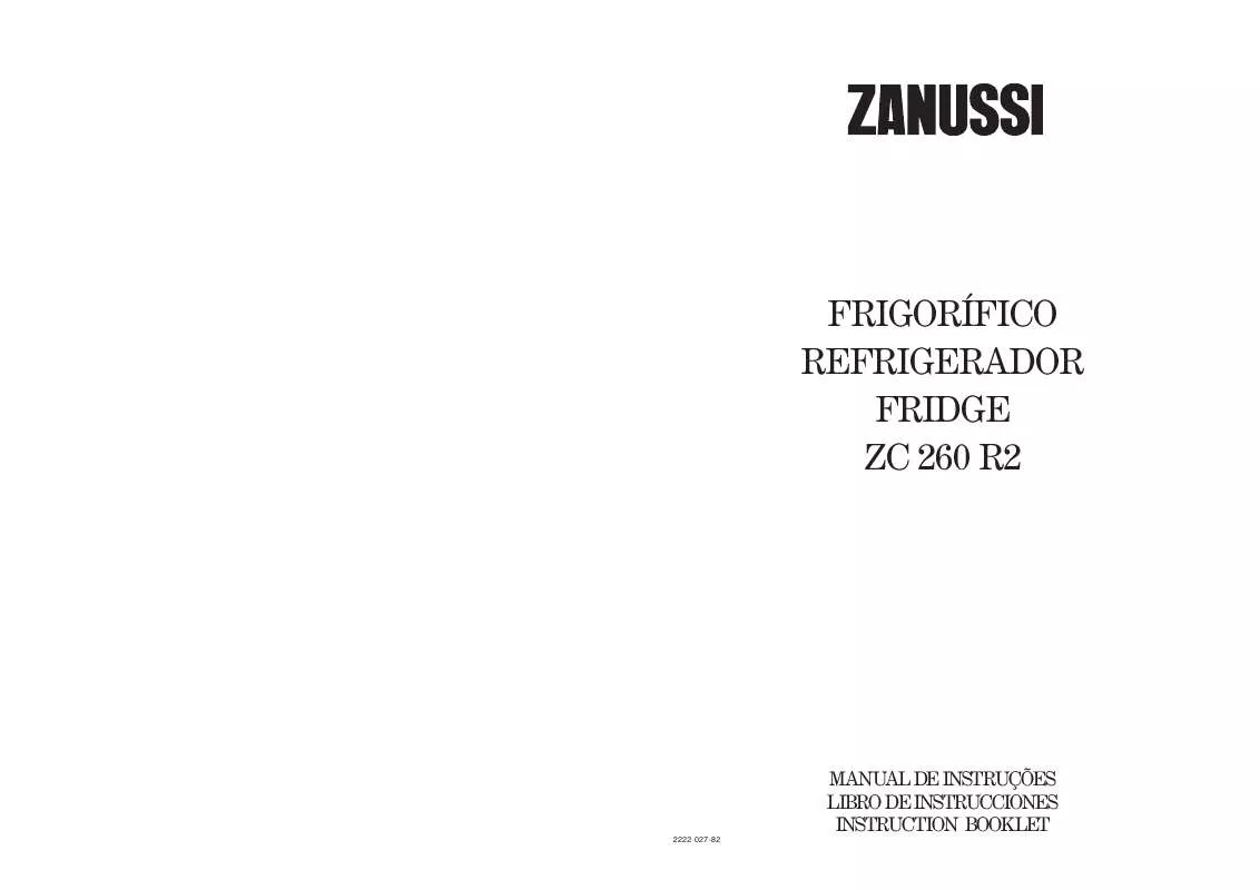 Mode d'emploi ZANUSSI ZC260R2
