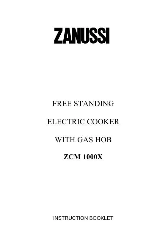 Mode d'emploi ZANUSSI ZCM1000X