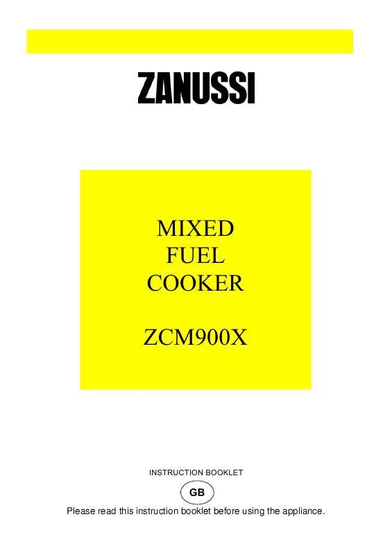 Mode d'emploi ZANUSSI ZCM900X