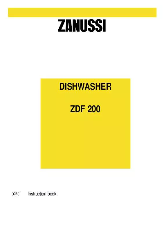 Mode d'emploi ZANUSSI ZDF200