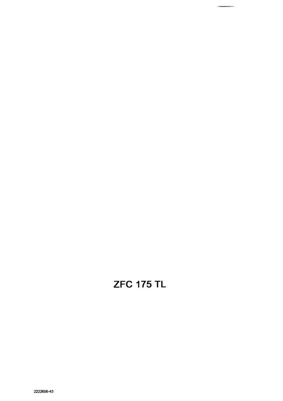 Mode d'emploi ZANUSSI ZFC175TL