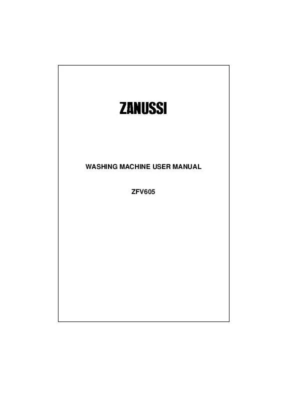 Mode d'emploi ZANUSSI ZFV605