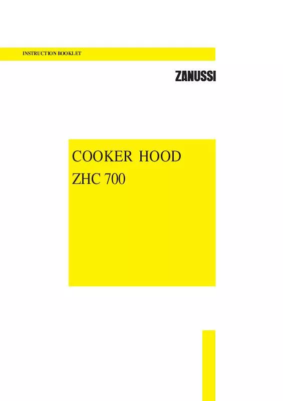 Mode d'emploi ZANUSSI ZHC700X/GB