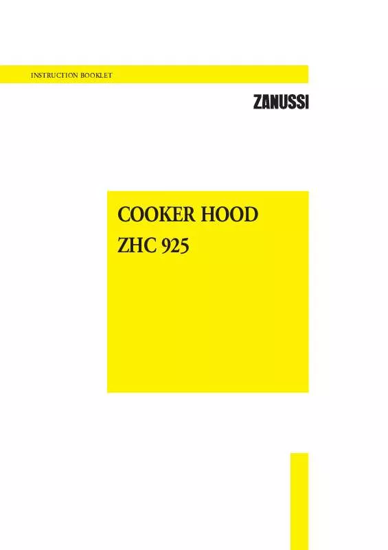 Mode d'emploi ZANUSSI ZHC925X