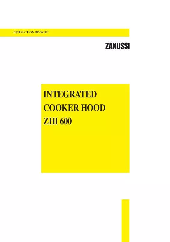 Mode d'emploi ZANUSSI ZHI600