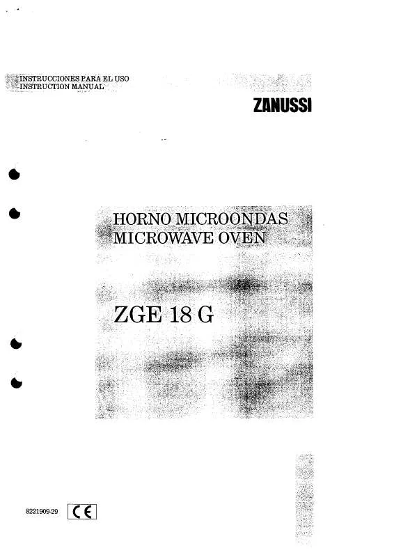 Mode d'emploi ZANUSSI ZHP18G