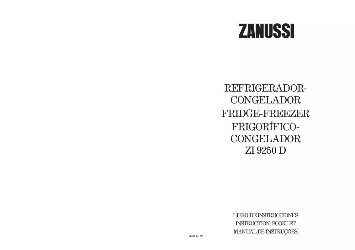 Mode d'emploi ZANUSSI ZI9250D