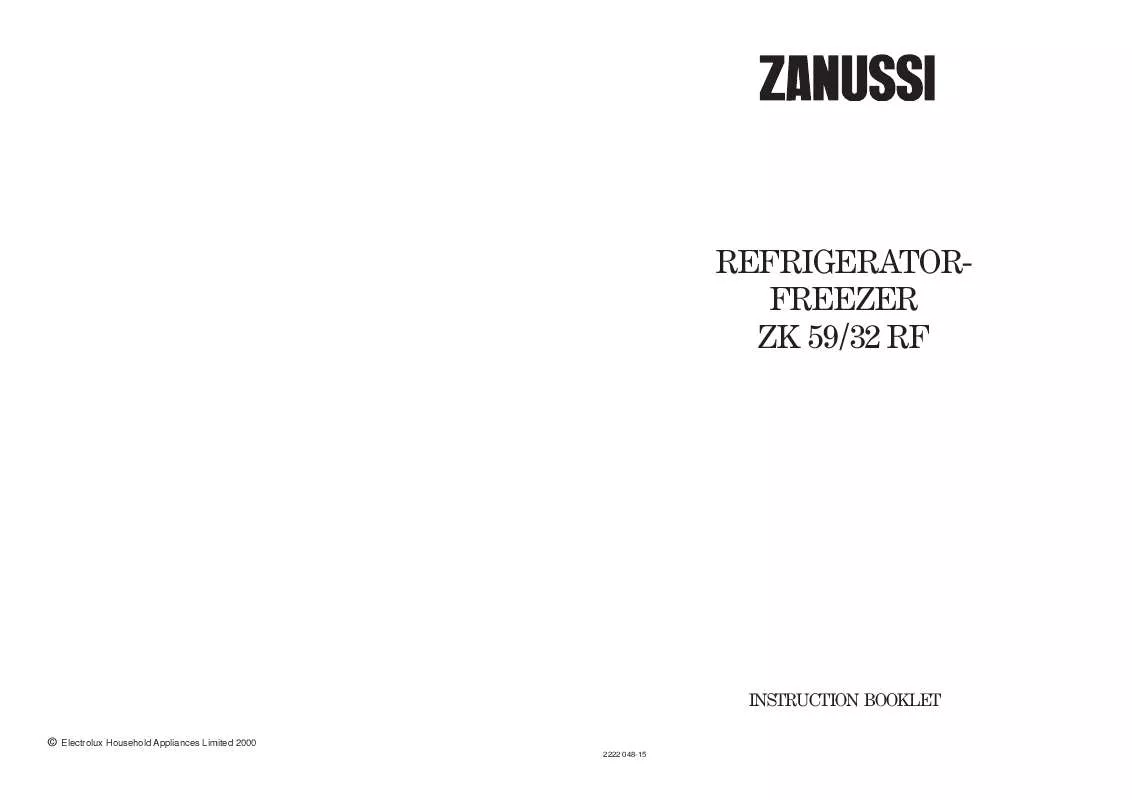 Mode d'emploi ZANUSSI ZK59/32R