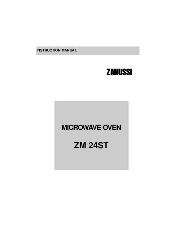 Mode d'emploi ZANUSSI ZM24STW