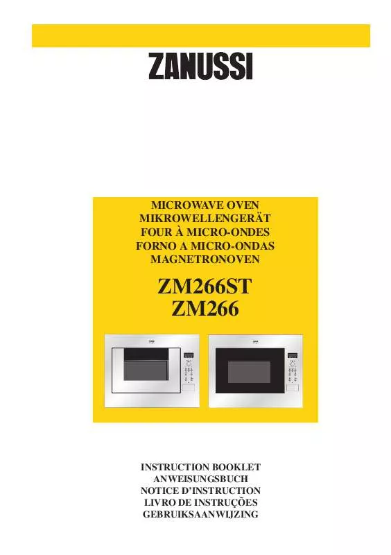 Mode d'emploi ZANUSSI ZM266W