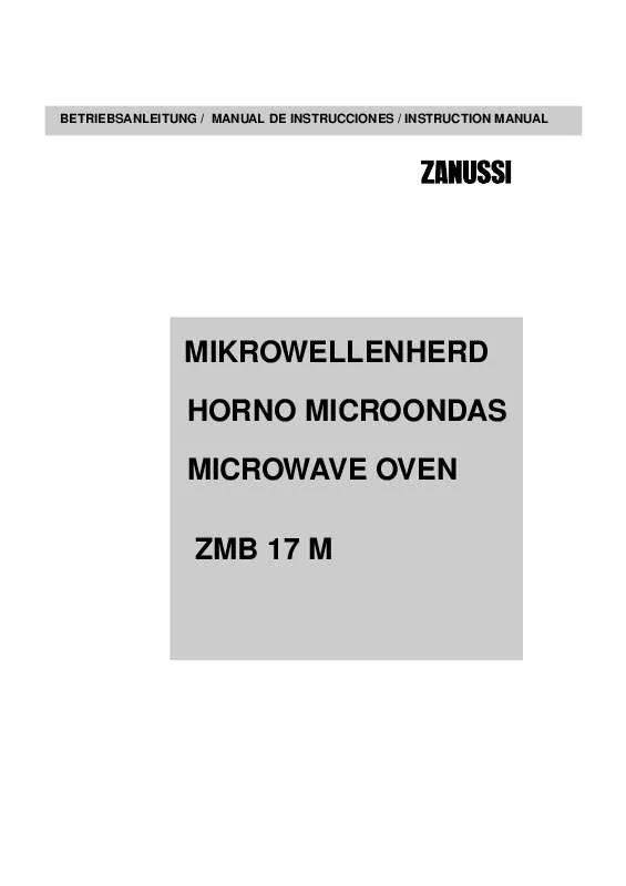 Mode d'emploi ZANUSSI ZMB17M-W