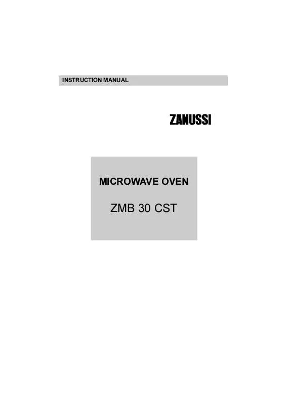 Mode d'emploi ZANUSSI ZMB30CSTN