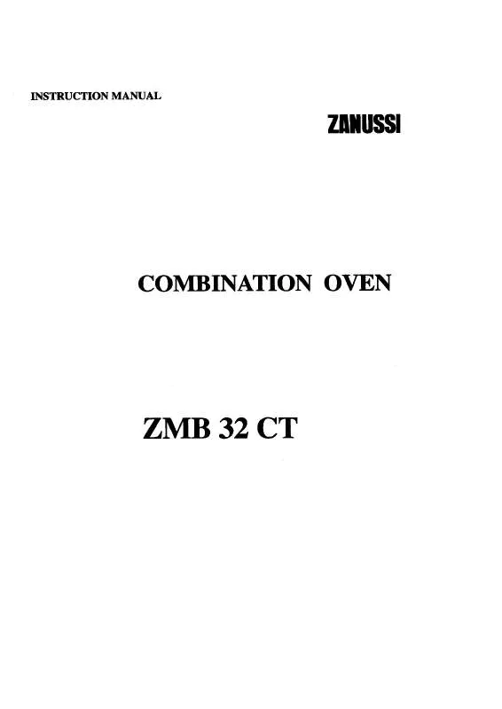Mode d'emploi ZANUSSI ZMB32CT X