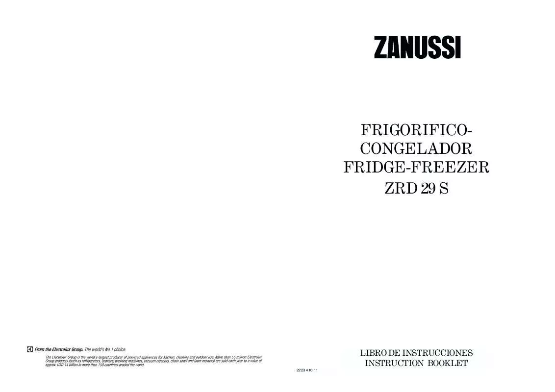 Mode d'emploi ZANUSSI ZRD29S