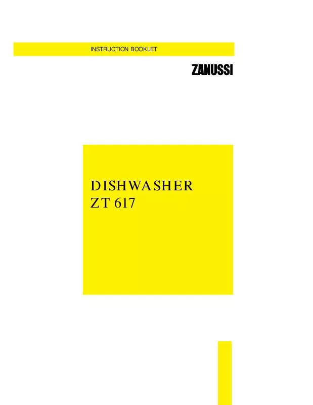 Mode d'emploi ZANUSSI ZT617