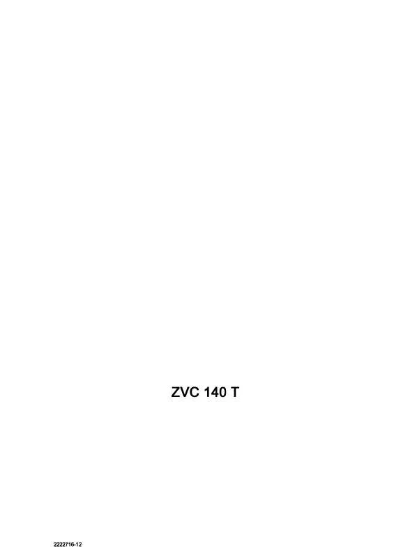 Mode d'emploi ZANUSSI ZVC140T