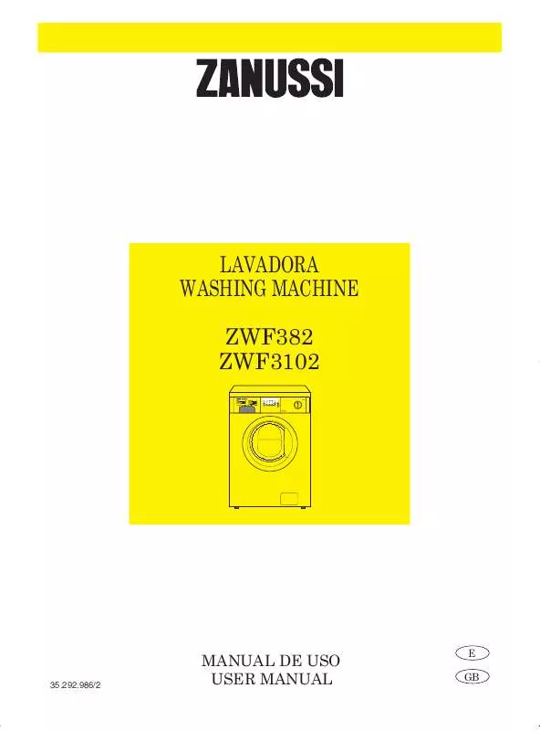 Mode d'emploi ZANUSSI ZWF-3102