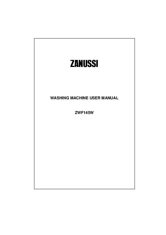 Mode d'emploi ZANUSSI ZWF145W