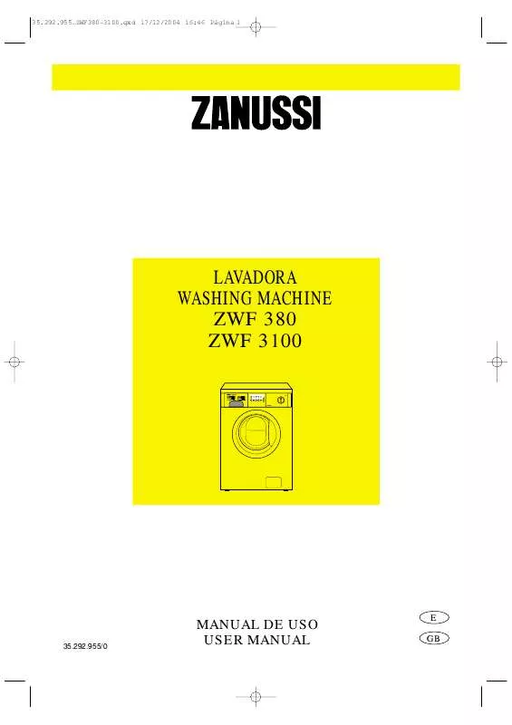 Mode d'emploi ZANUSSI ZWF3100