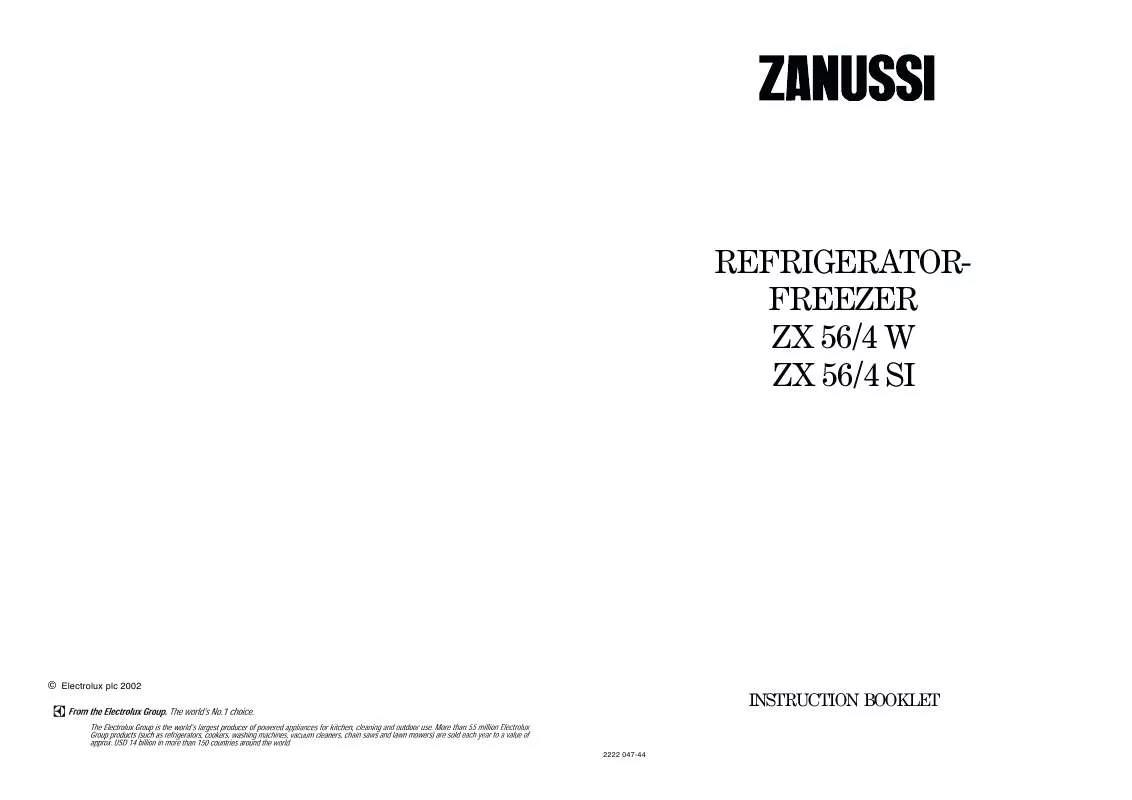 Mode d'emploi ZANUSSI ZX56/4SI