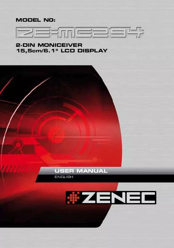 Mode d'emploi ZENEC ZE-MC294