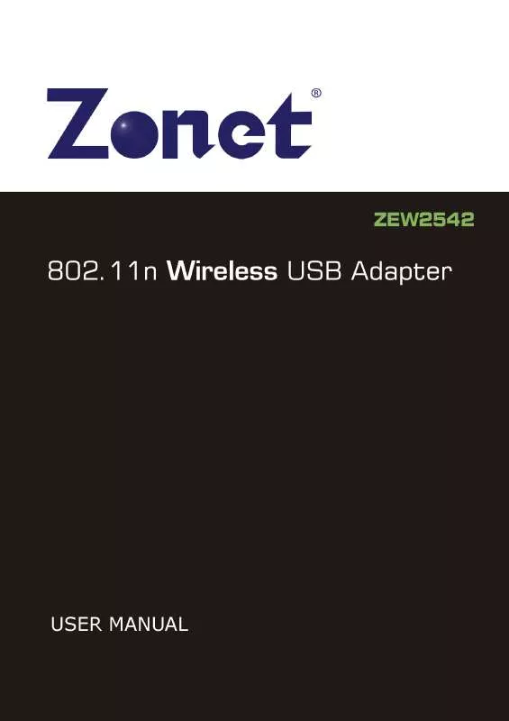 Mode d'emploi ZONET ZEW2542