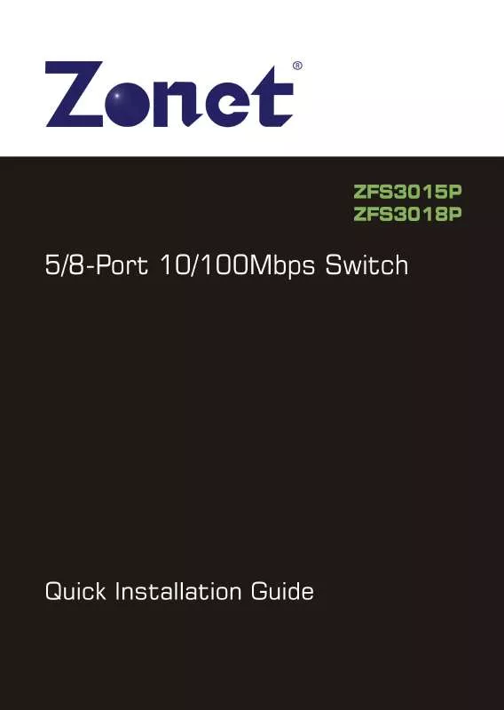 Mode d'emploi ZONET ZFS3018P