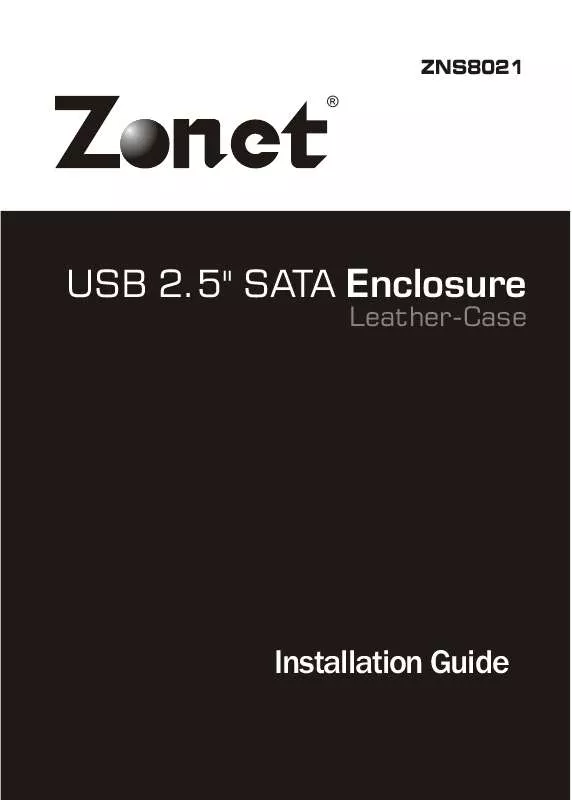 Mode d'emploi ZONET ZNS8021