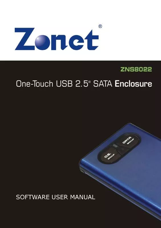 Mode d'emploi ZONET ZNS8022