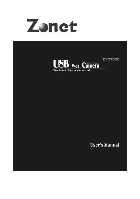 Mode d'emploi ZONET ZVC7500