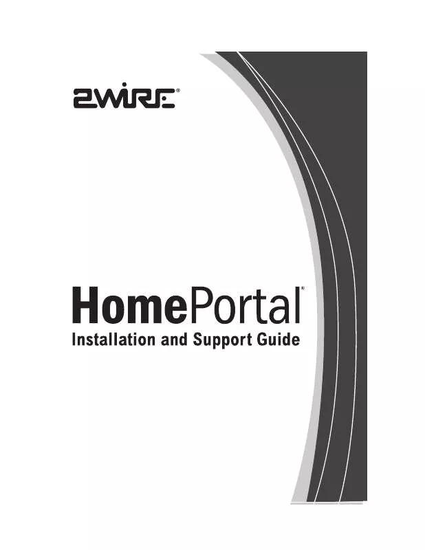 Mode d'emploi 2WIRE HOMEPORTAL